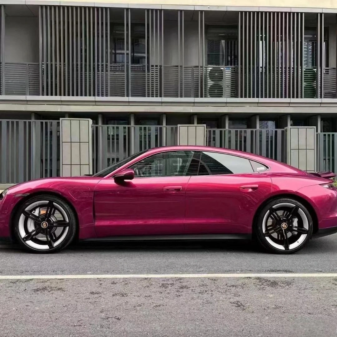Gloss Metallic Pagoda Red Car Vinyl Wrap PET