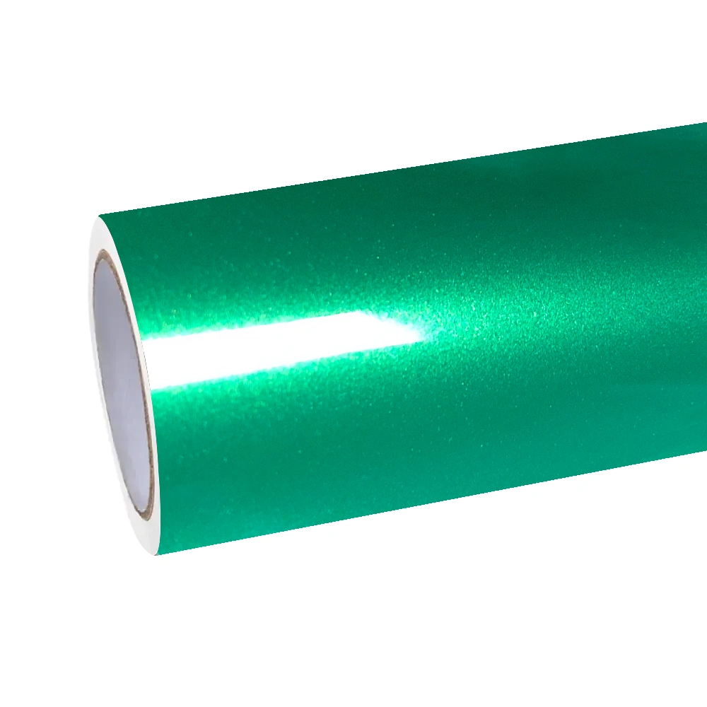 Gloss Metallic MIUI Emerald Green Car Vinyl Wrap PET