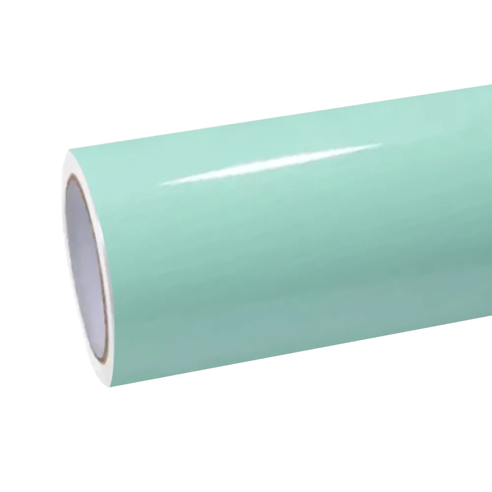 Gloss Light Mint Cragginess Green Car Vinyl Wrap PET