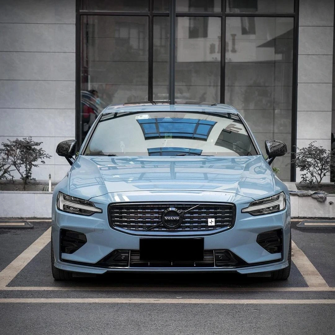 Gloss Hazy Blue Car Vinyl Wrap PET