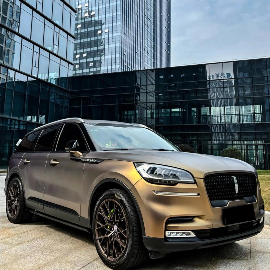 Ultra Matte Black Gold Car Vinyl Wrap Night Gold Car Wrap PET