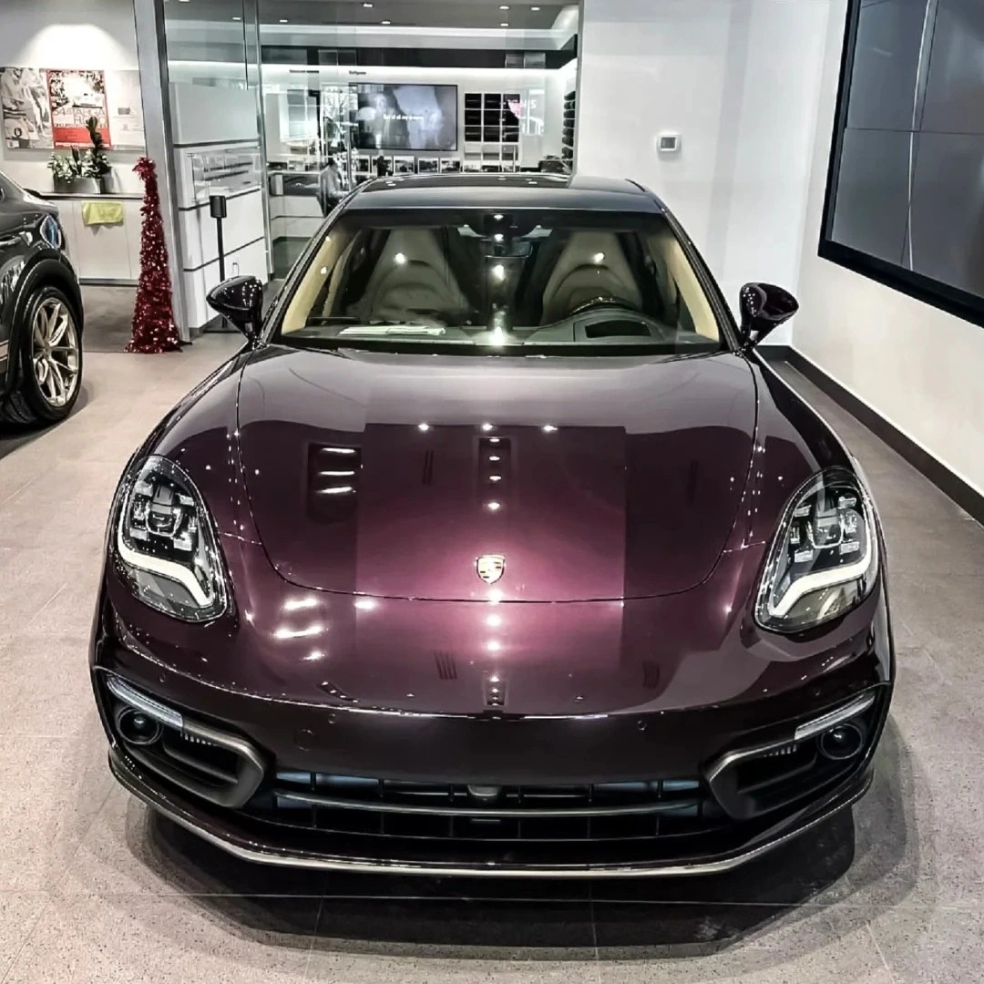 Gloss Metallic Eve Purple Car Vinyl Wrap PET