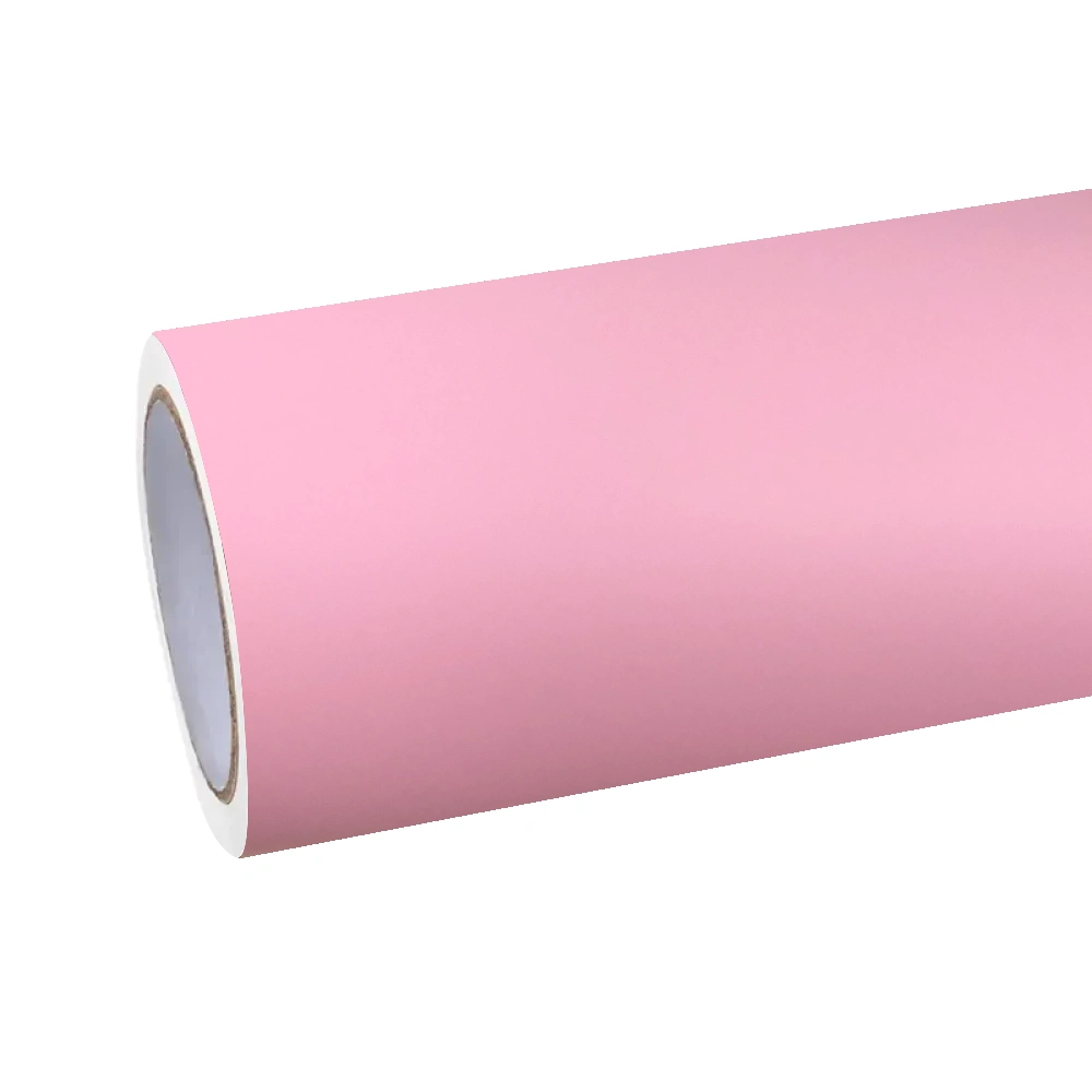 Matte Ultimate Flat Rose Pink Car Vinyl Wrap| Matte Baby Pink Wrap PET