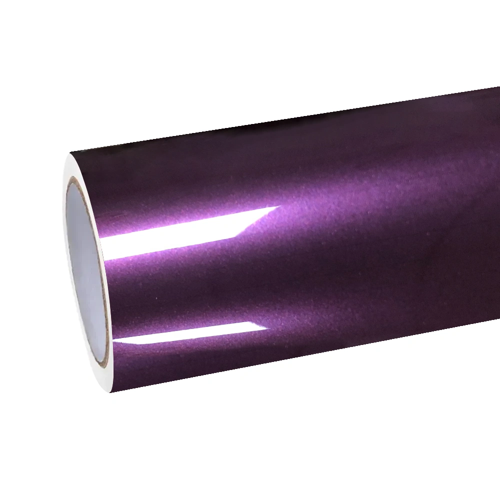 Gloss Metallic Siberia Purple Car Vinyl Wrap PET