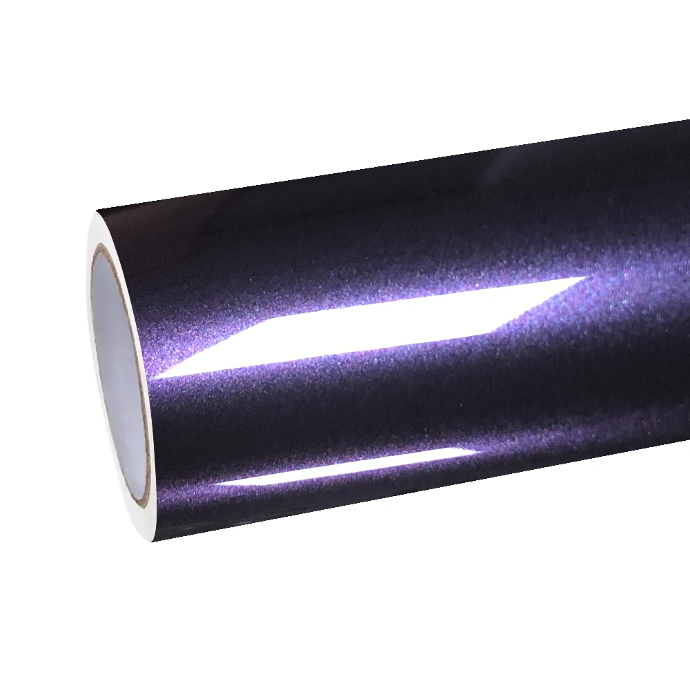 Gloss Metallic Galaxy Purple Car Vinyl Wrap PET