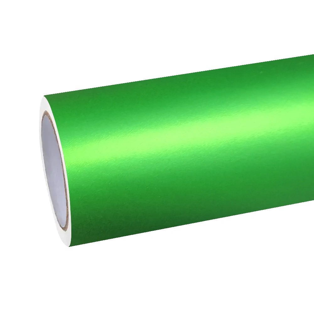 Matte Chrome Green Car Vinyl Wrap PET