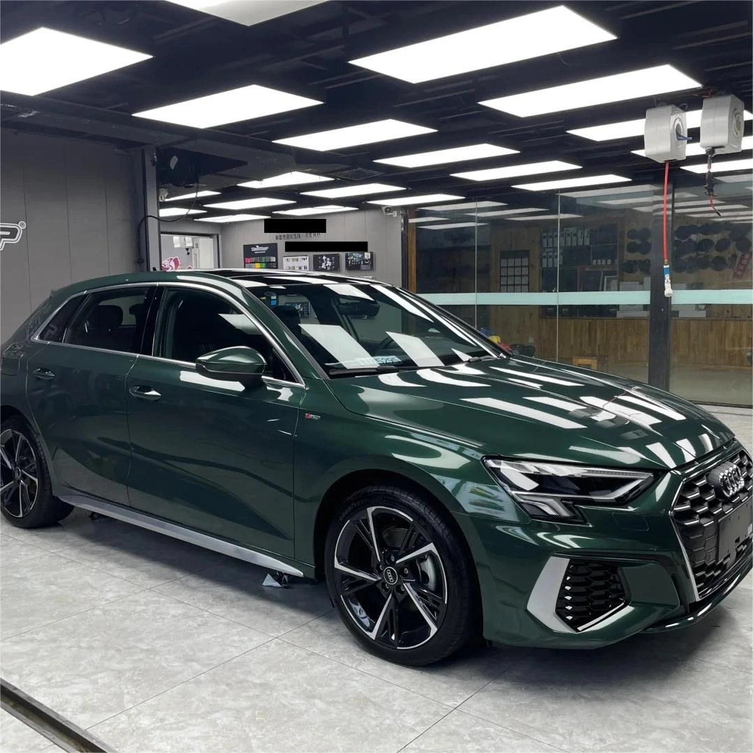 Gloss Metallic Forest Green Car Vinyl Wrap PET