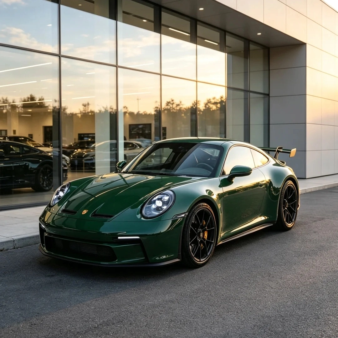 TPU Glossy Racing Green Colored PPF Paint Protection Film