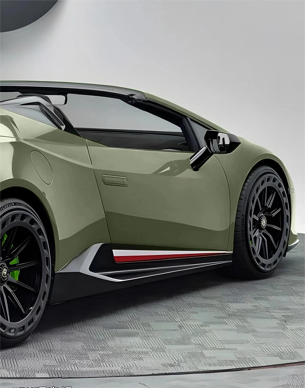 Gloss Dawn Green Car Vinyl Wrap PET