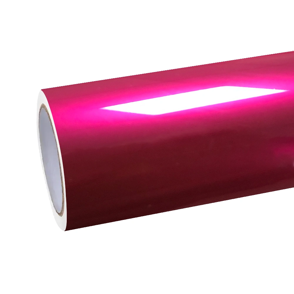 Gloss Metallic Rubellite Purple Car Vinyl Wrap PET