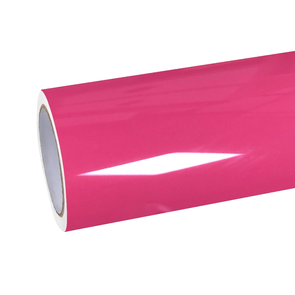 Gloss Princess Pink Car Vinyl Wrap PET