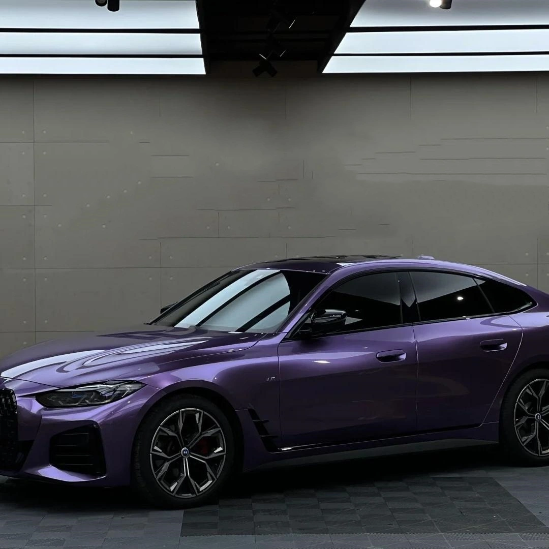 Gloss Liquid Russet Purple Car Vinyl Wrap PET