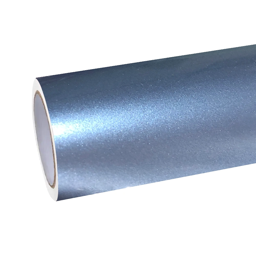 Gloss Metallic Mist Blue Car Vinyl Wrap PET