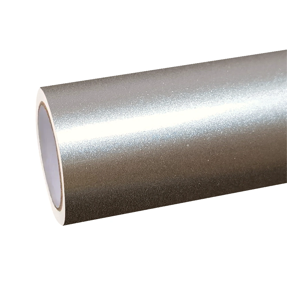 Gloss Metallic Champagne Light Gold Car Vinyl Wrap PET