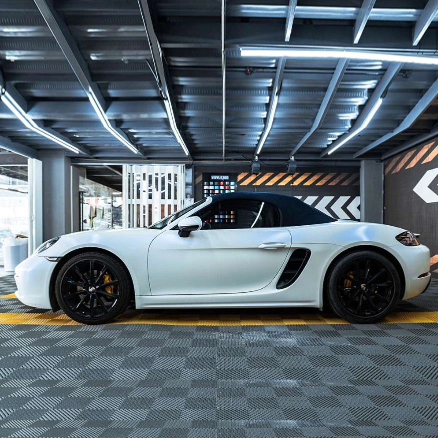 Matte Metallic Pearl White Car Vinyl Wrap PET