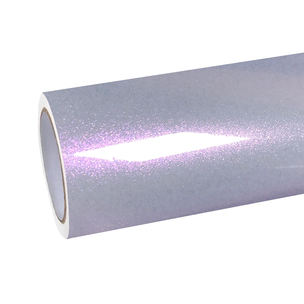 Gloss Starry Pink Gold Car Vinyl Wrap PET