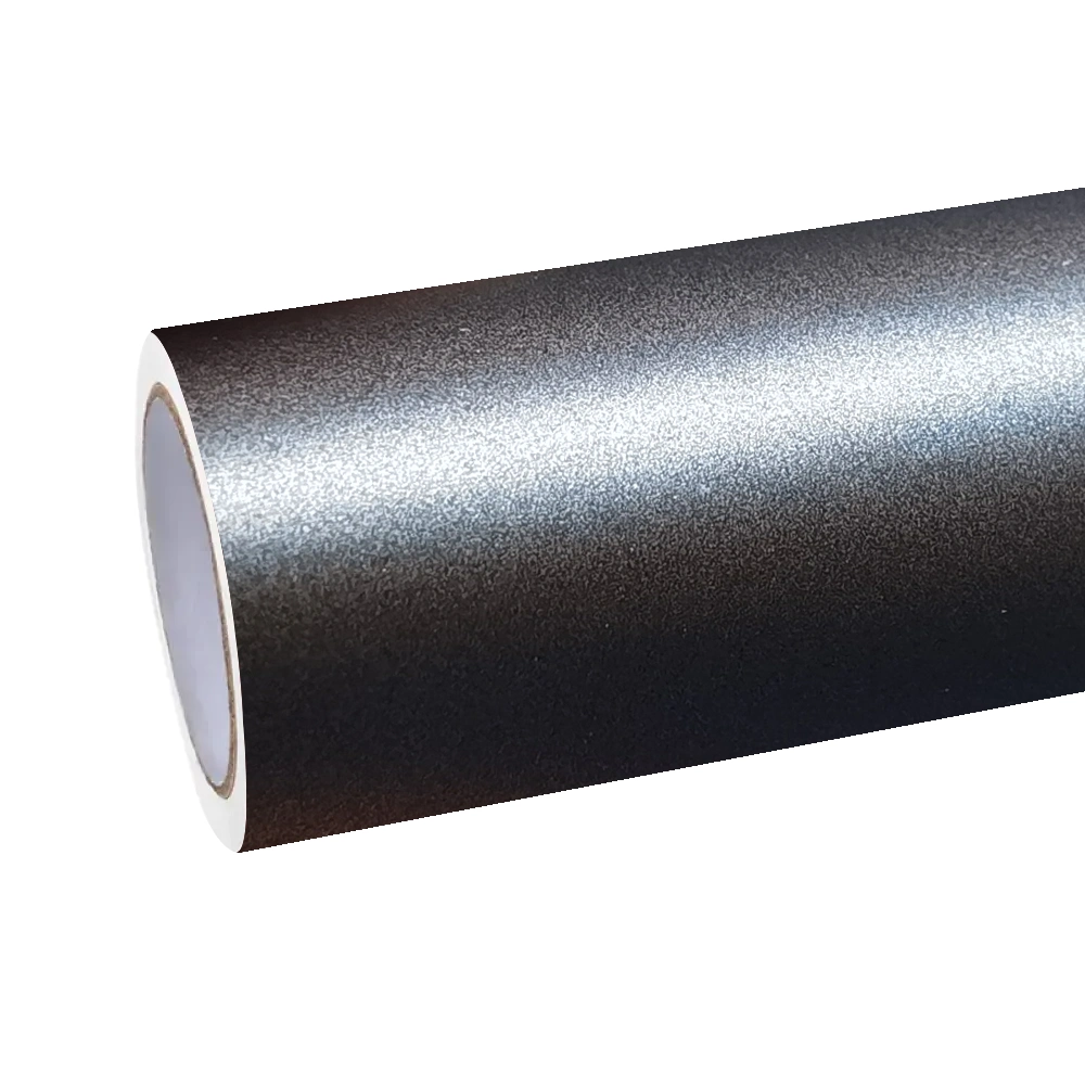 Matte Metallic Satin Charcoal Grey Car Vinyl Wrap PET