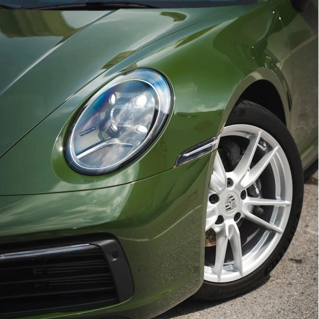 Gloss Anderberg Green Car Vinyl Wrap PET