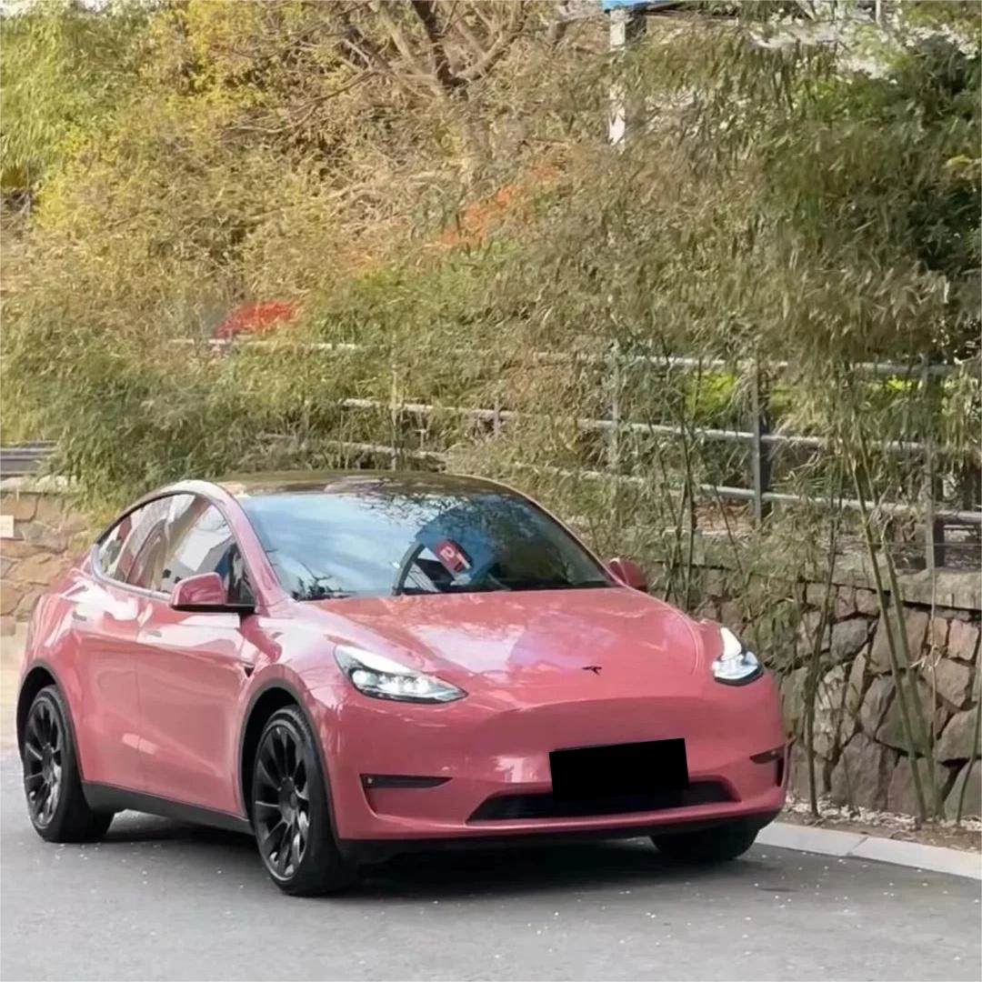 Gloss Morganite Red Car Vinyl Wrap PET