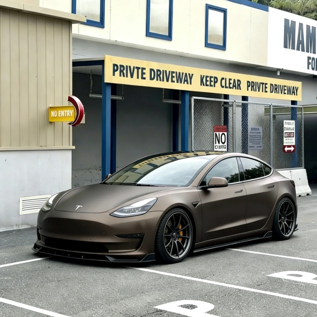 TPU Matte Magic Flame Shadow Brown Colored PPF Paint Protection Film