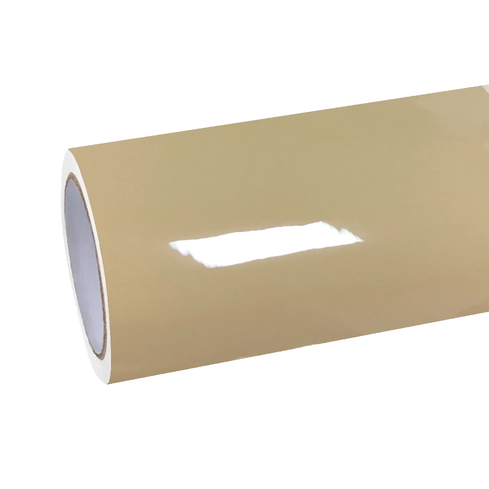 Gloss Sunbath Yellow Car Vinyl Wrap PET