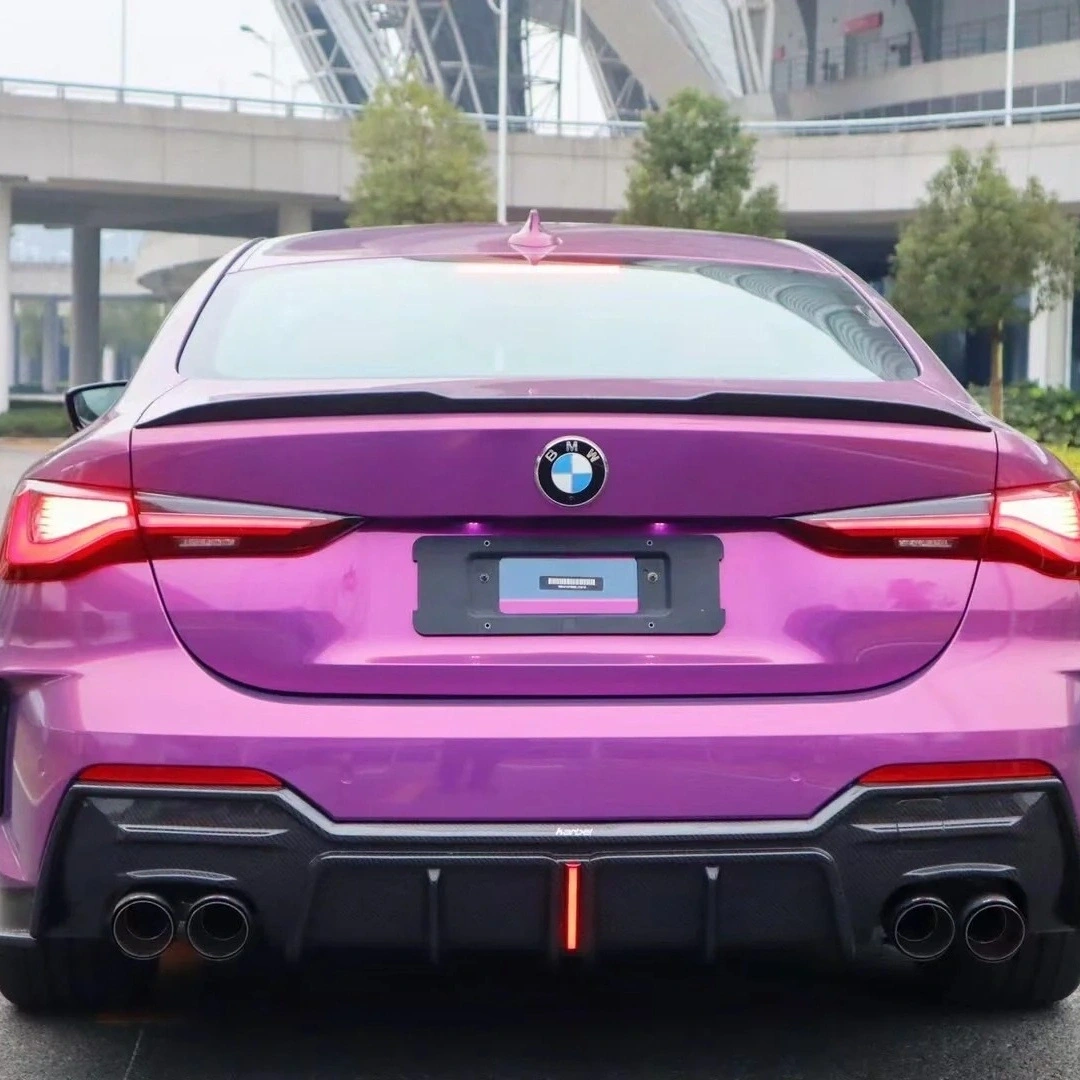 Gloss Metallic Sky Vast Purple Car Vinyl Wrap PET