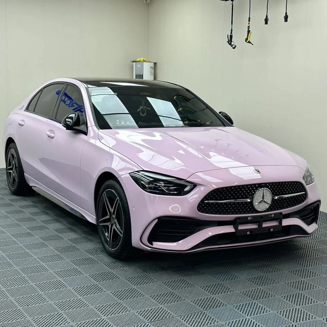 Gloss Crystal Lilac Purple Car Vinyl Wrap PET