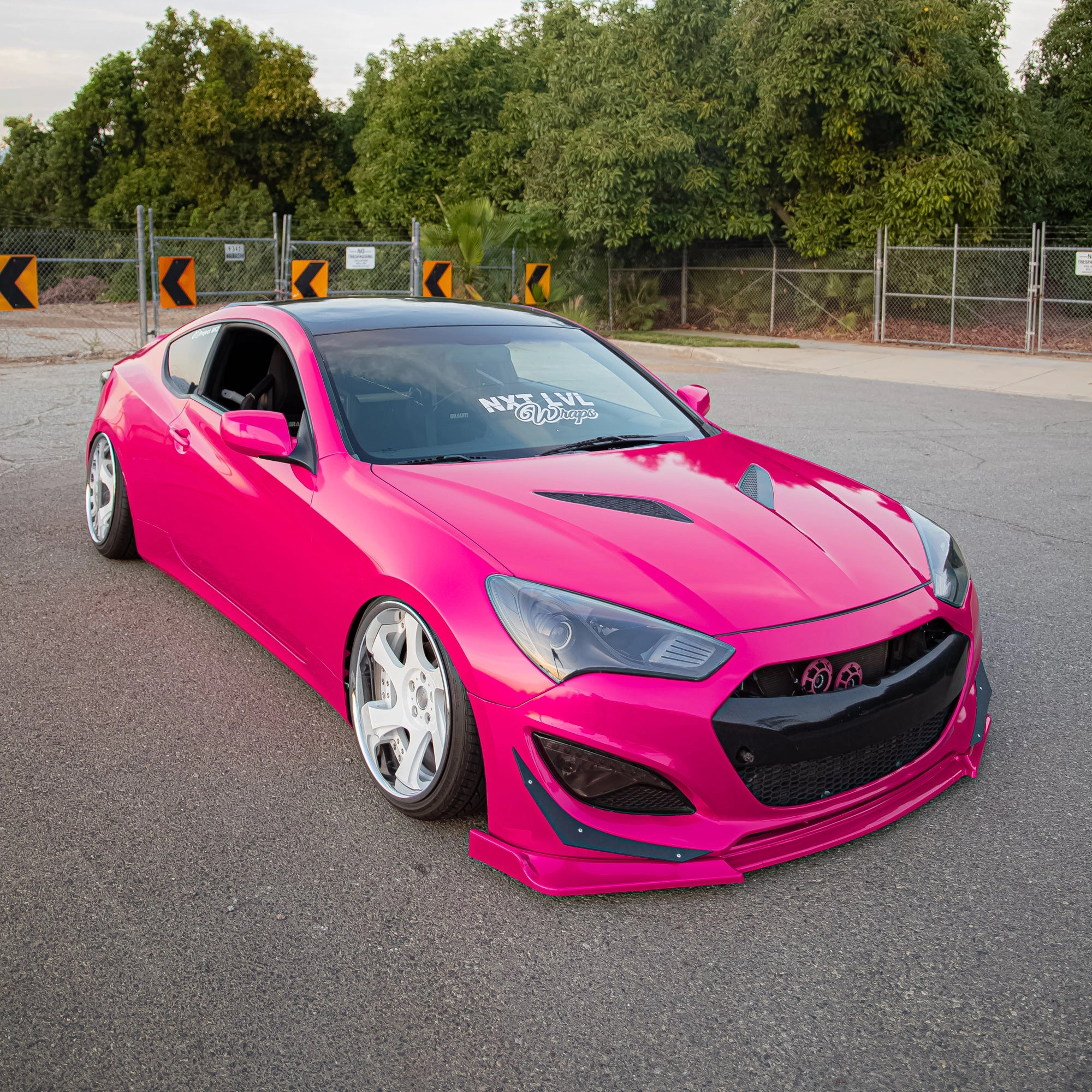 Gloss Rose Red Car Vinyl Wrap PET