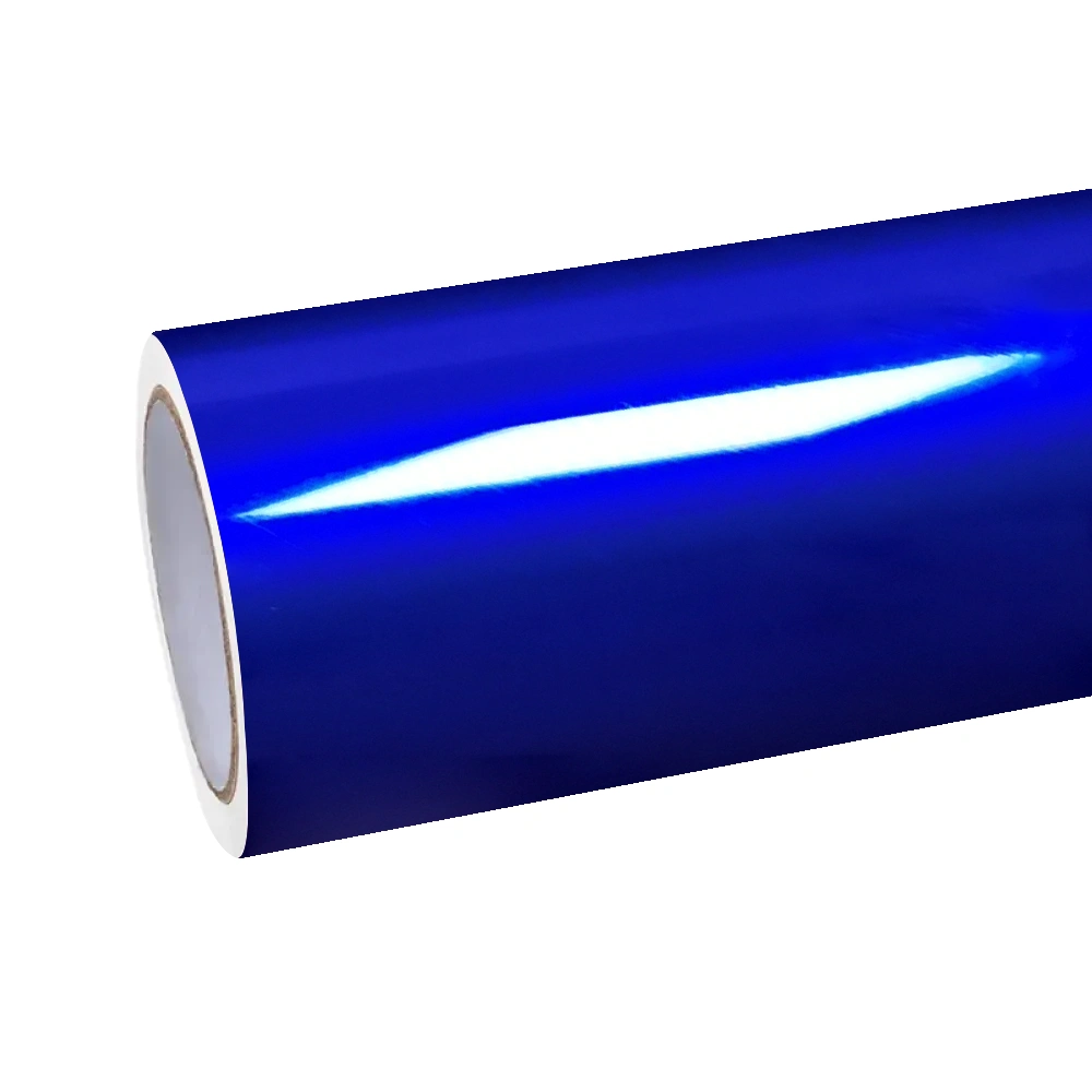 Gloss Metallic Ocean Deep Blue Car Vinyl Wrap PET