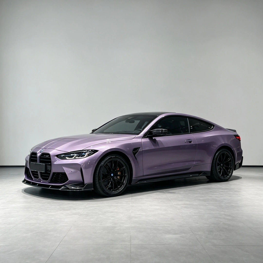 TPU Gloss Metallic Deep Violet Purple Color PPF Paint Protection Film | Spirit Mirror Purple PPF