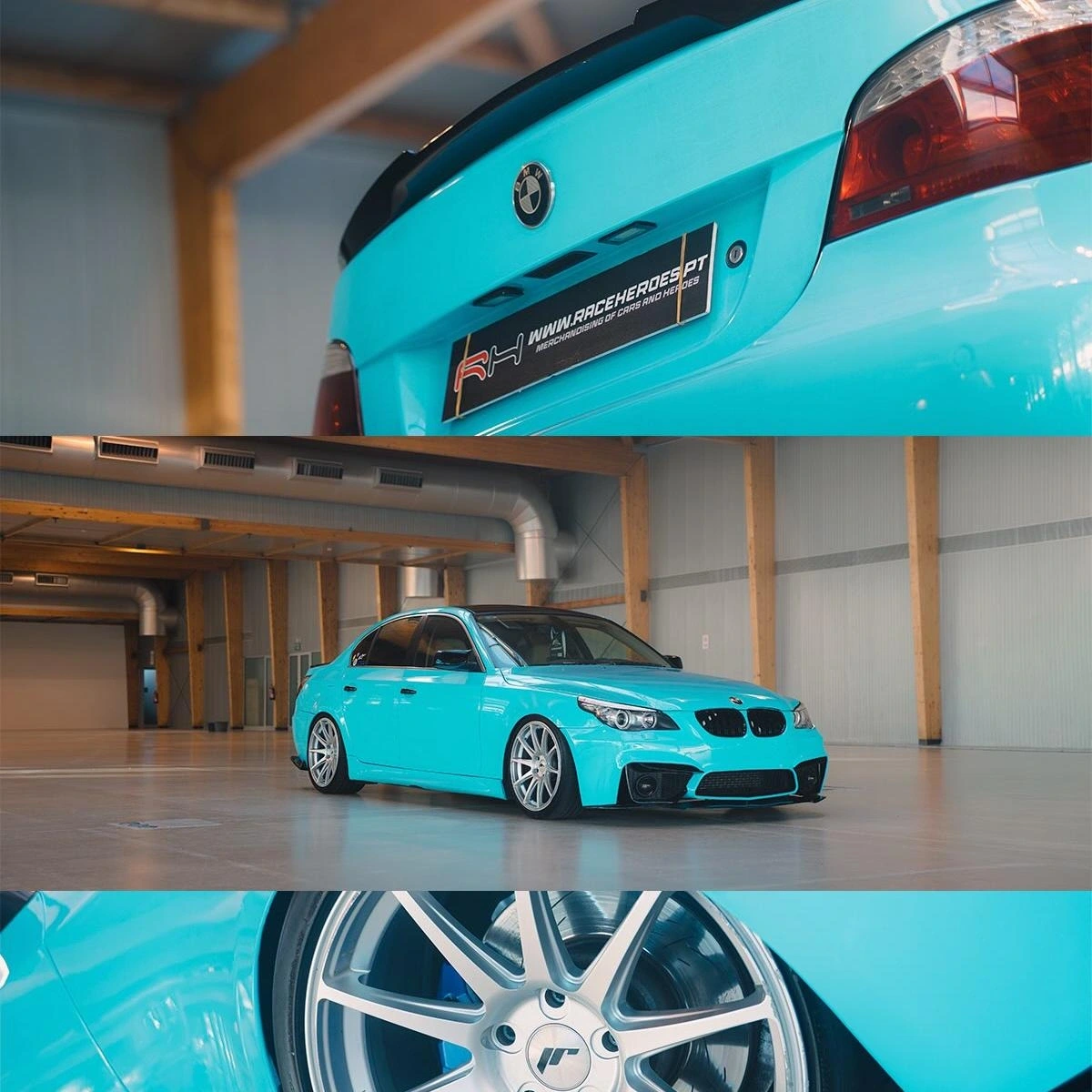 Gloss Light Sky Blue Car Vinyl Wrap PET