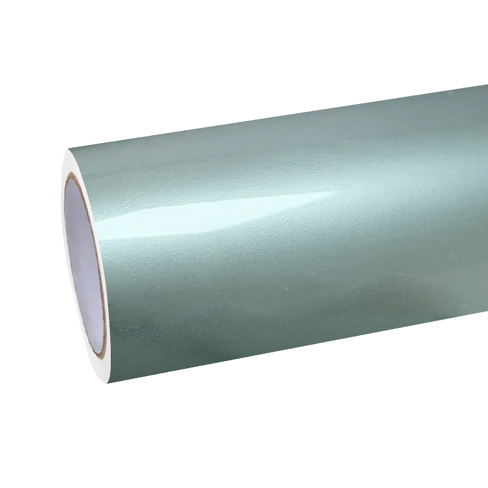 Gloss Metallic Liquid Alpine Green Car Vinyl Wrap PET