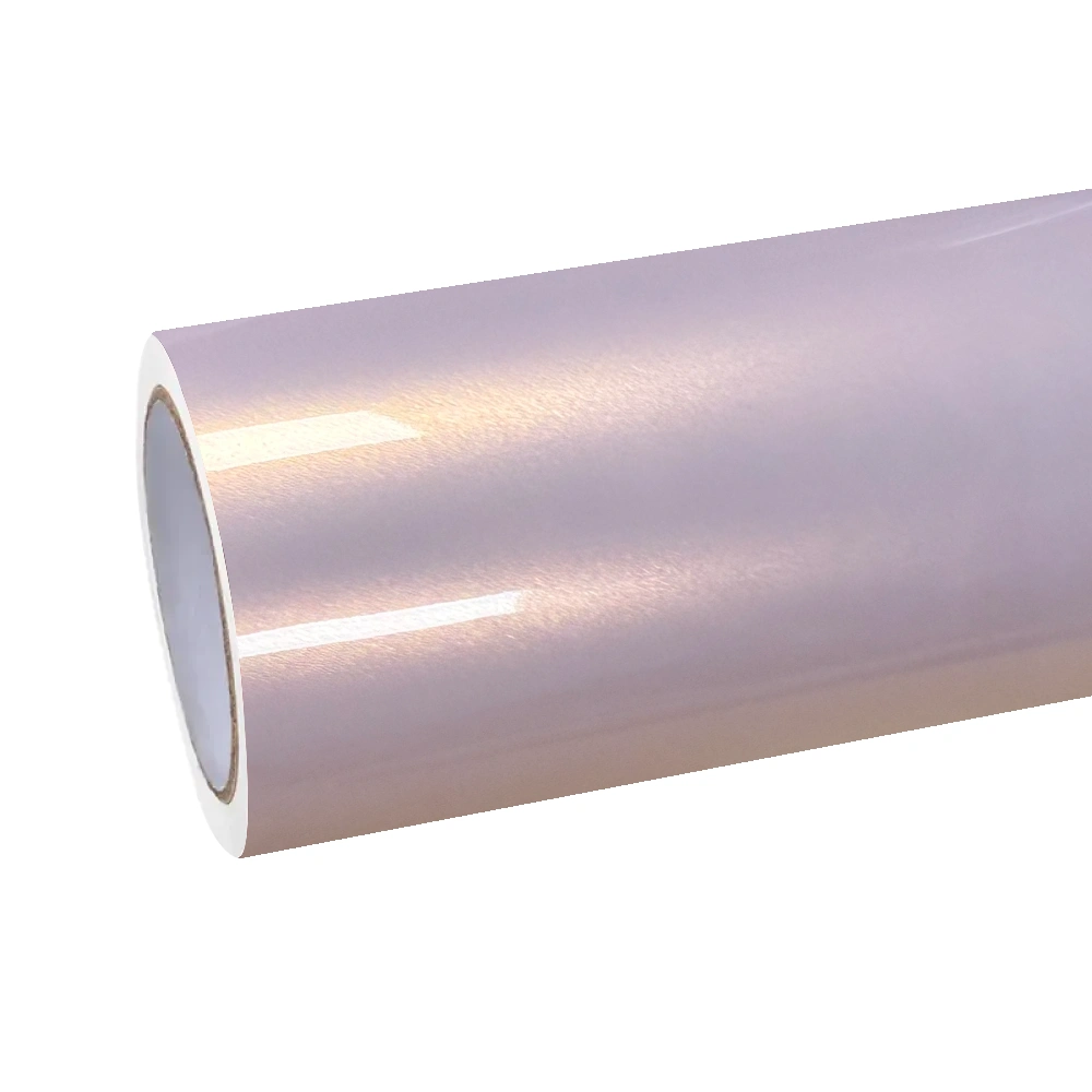 Gloss Liquid Champagne Pink Car Vinyl Wrap PET