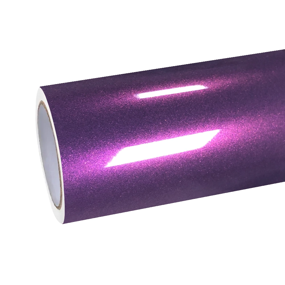 Gloss Metallic Sky Vast Purple Car Vinyl Wrap PET
