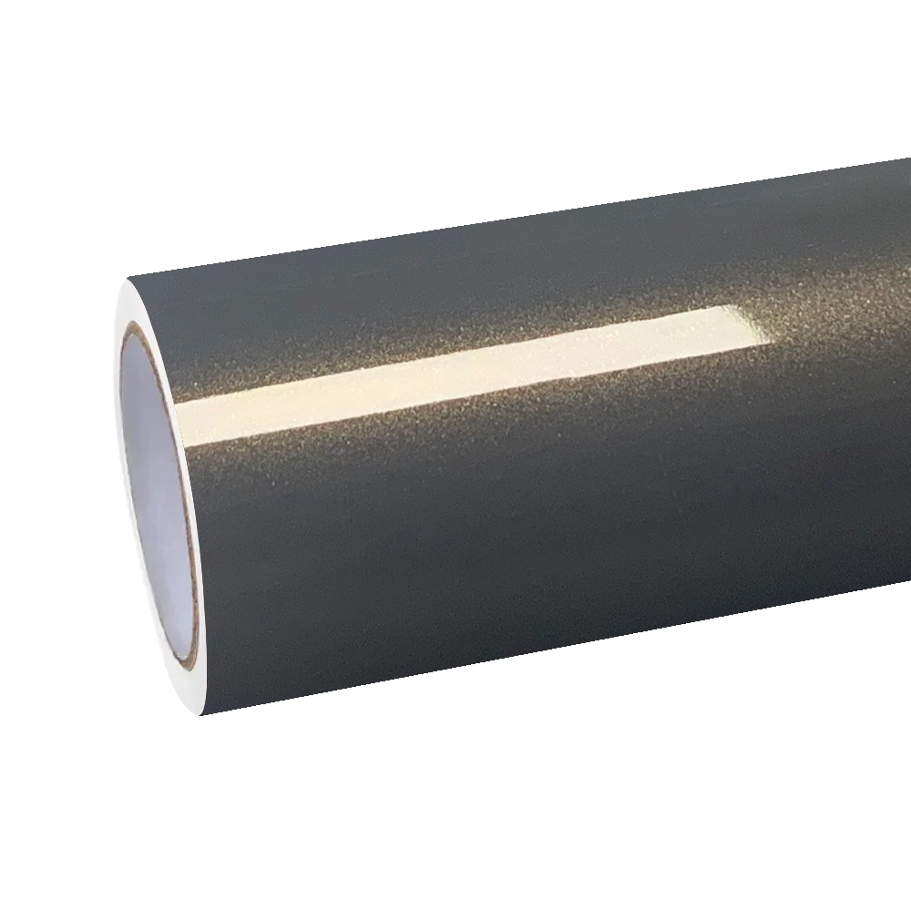 Gloss Metallic Glitter Grey Car Vinyl Wrap