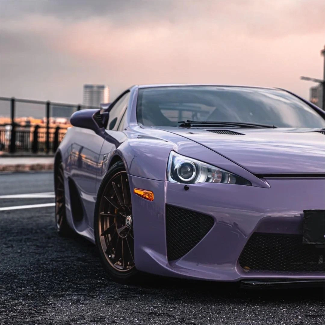 Gloss Crystal Negroni Purple Car Vinyl Wrap PET