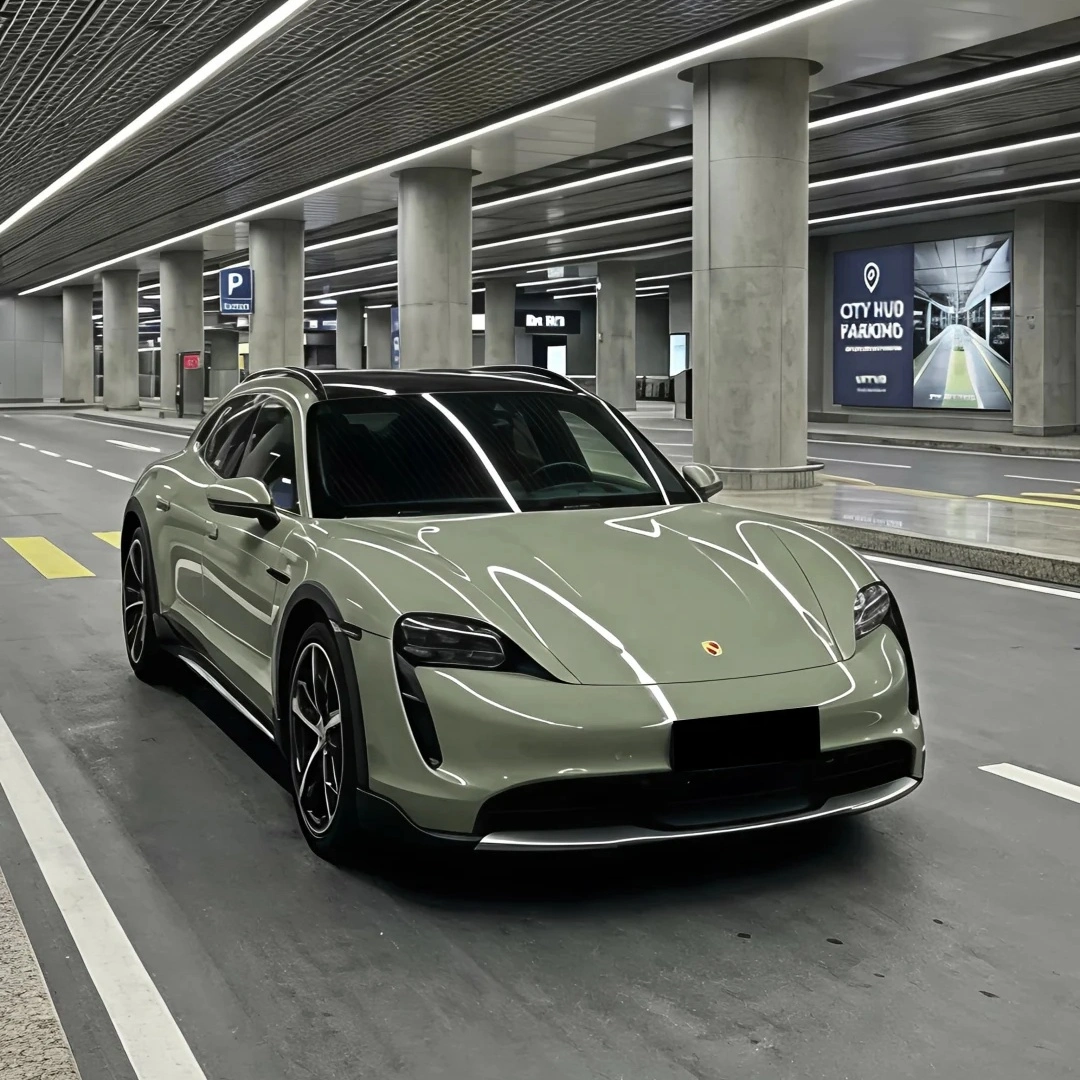 TPU Gloss Light Khaki Green Colored PPF Paint Protection Film | Dawn Mist Green