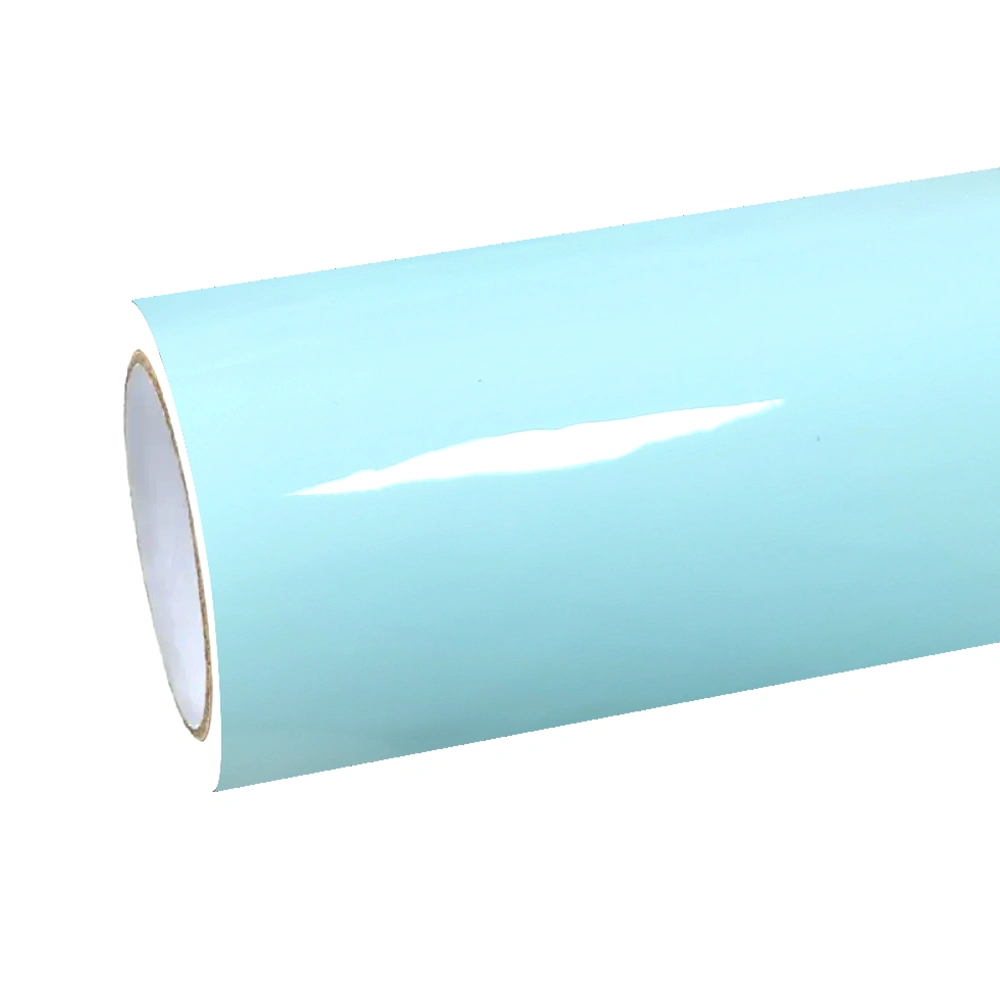 Gloss Ice Blue Car Vinyl Wrap PET