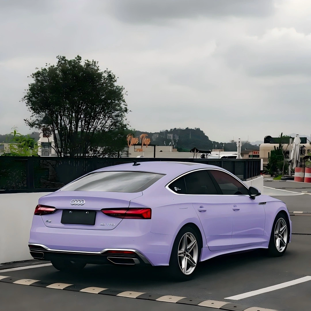 Matte Satin Lavender Purple Car Vinyl Wrap PET