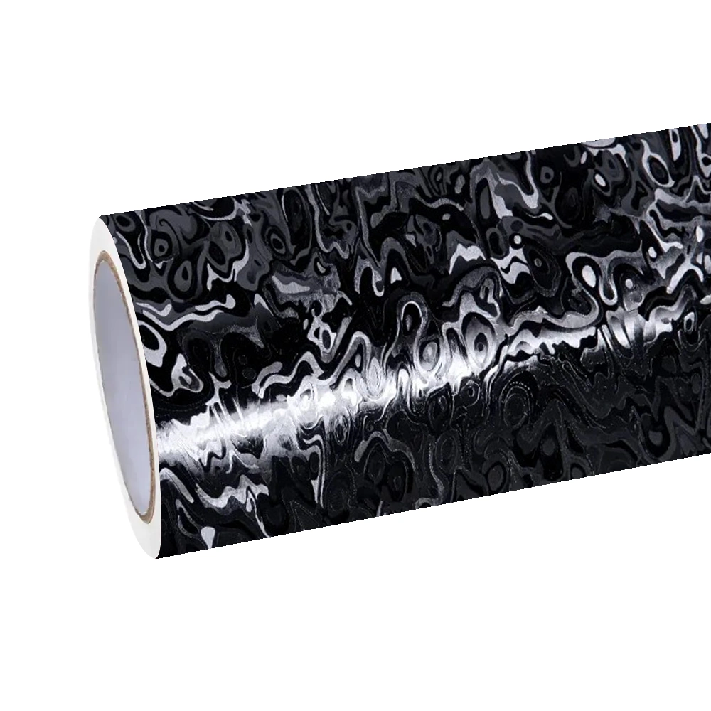 Matte Carbon Fiber Meta Cosmic Black Car Vinyl Wrap PET