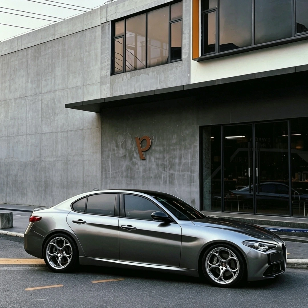 TPU Gloss Liquid Dark Silver Colored PPF Paint Protection Film