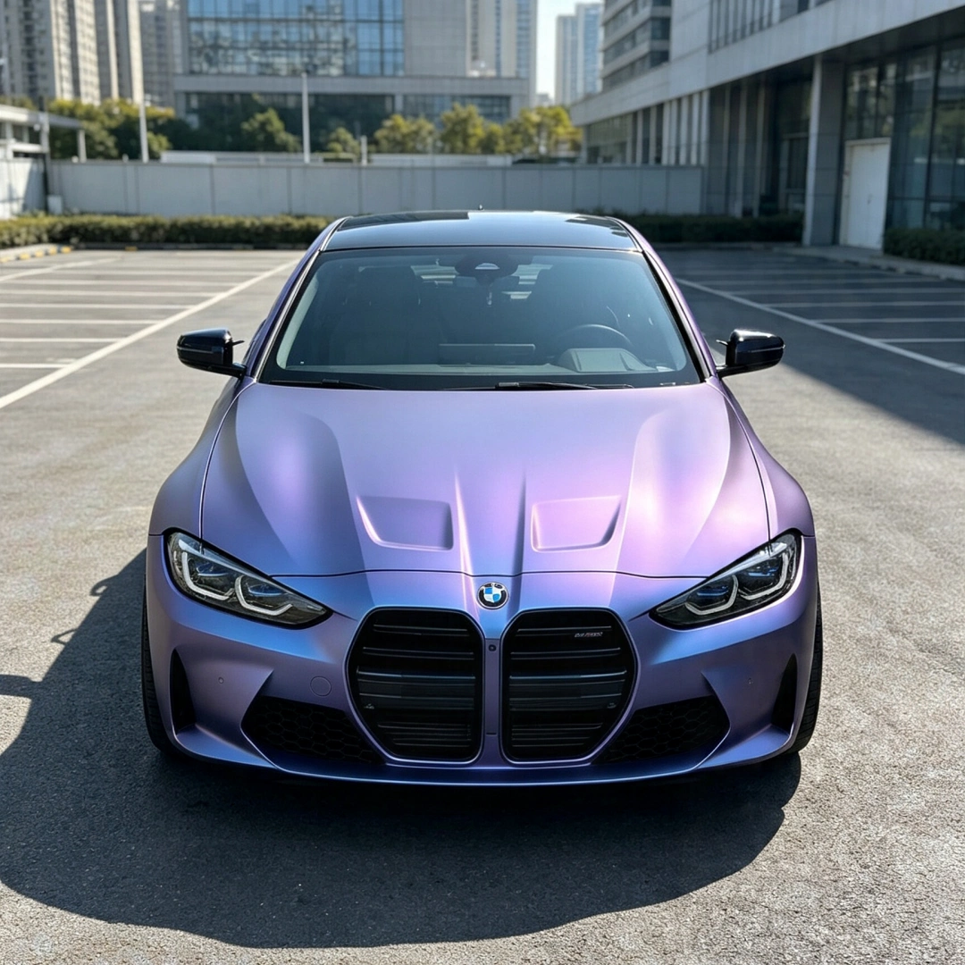 TPU Matte Purple Mist Silver Colored PPF Paint Protection Film