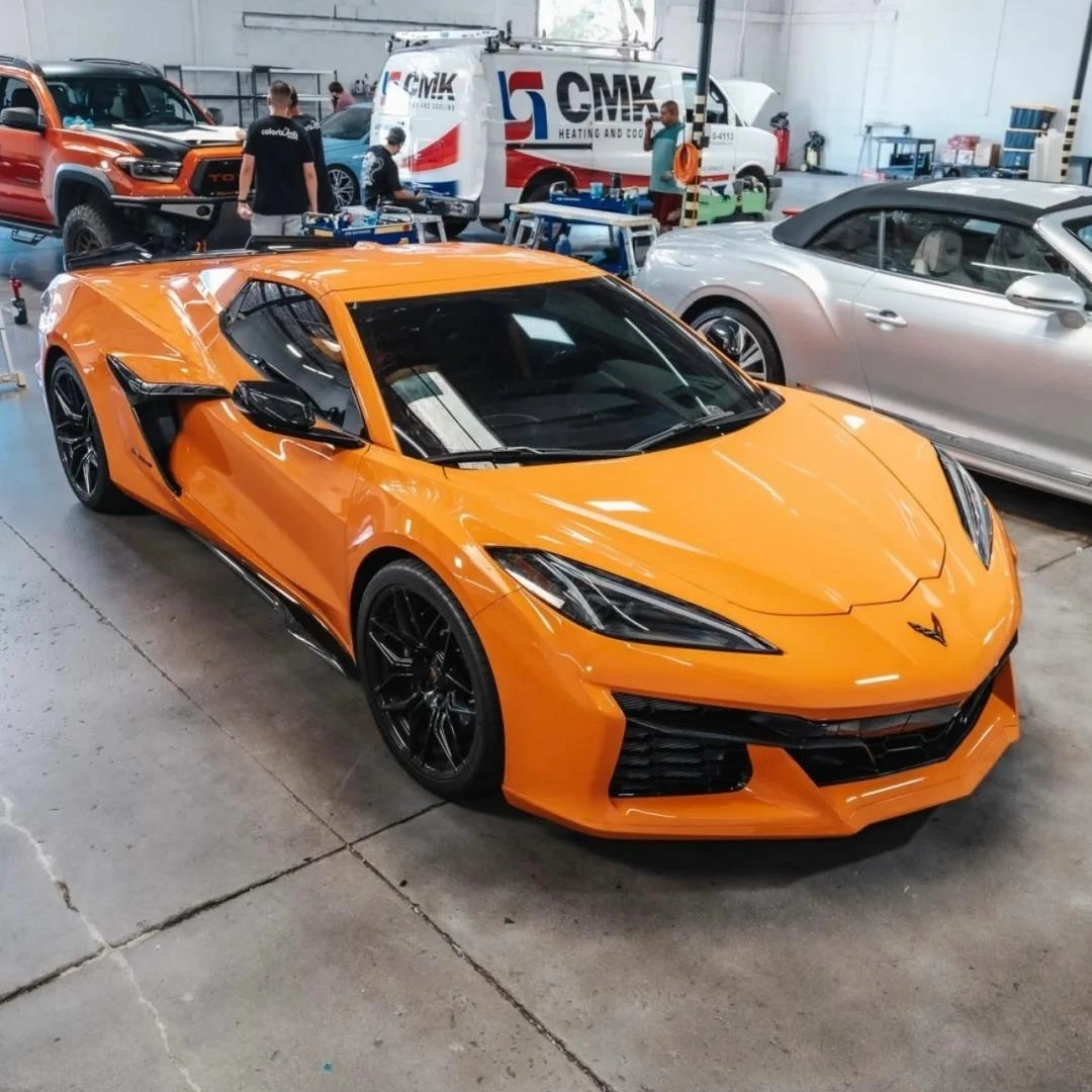 Gloss Orange Car Vinyl Wrap PET