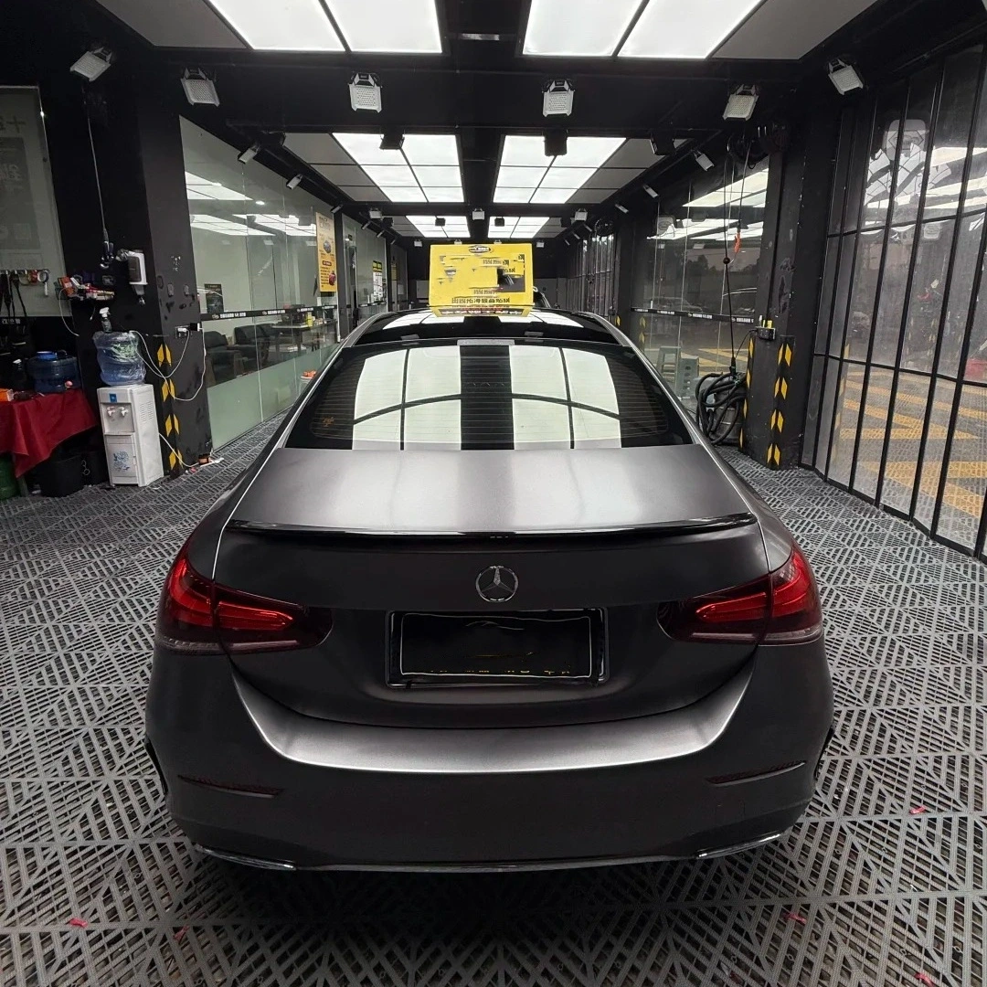 Matte Metallic Valcanic Grey Car Vinyl Wrap PET