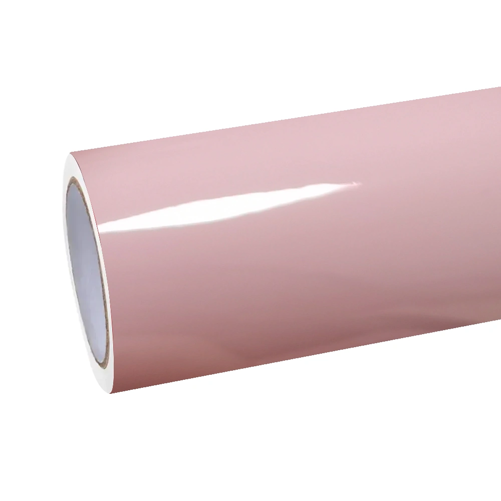 Gloss Crystal Peach Pink Car Vinyl Wrap PET