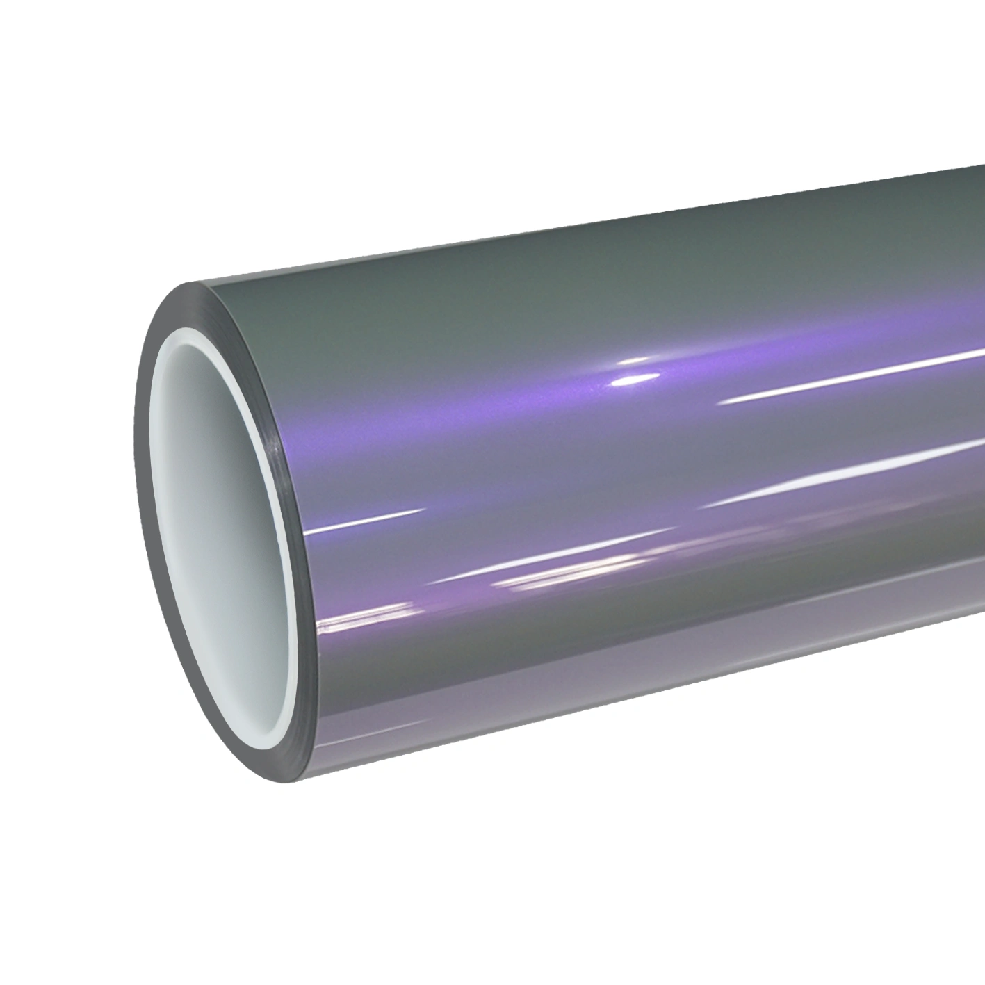 TPU Gloss Metallic Chameleon Candy Grey Purple Color PPF Paint Protection Film | Fancy Grayish Charm Purple
