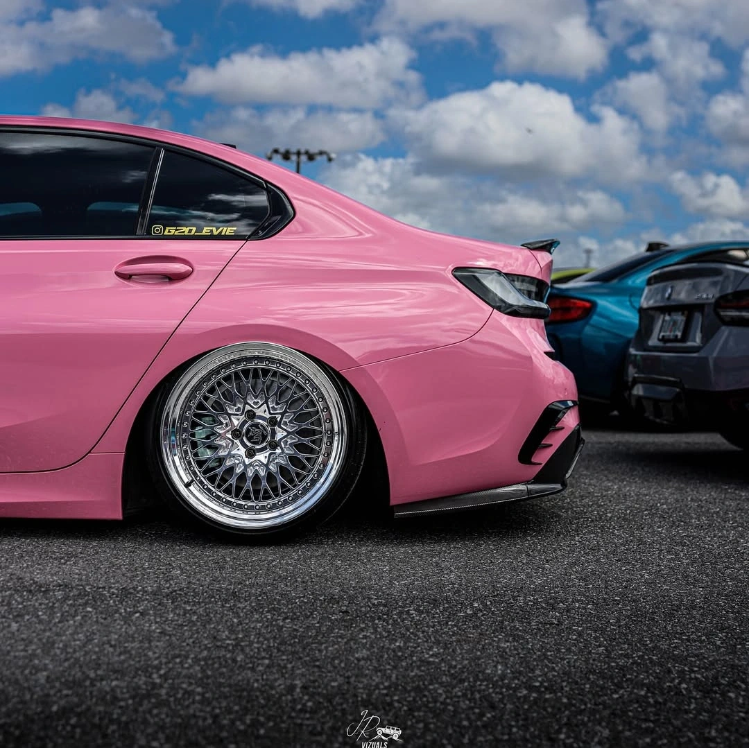 Gloss Crystal Light Pink Car Vinyl Wrap PET