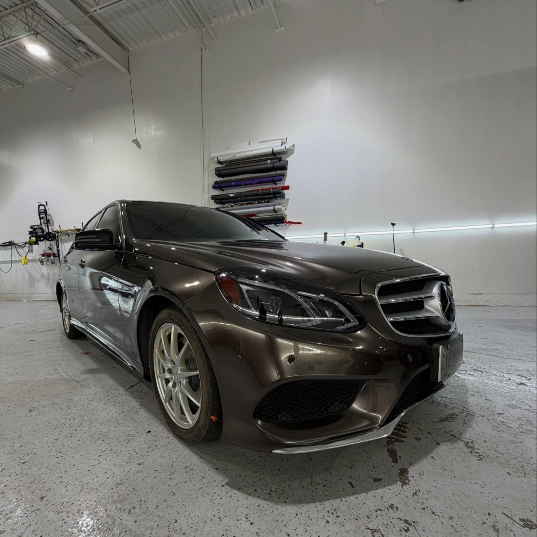 TPU Gloss Liquid Metallic Titanium Grey Colored PPF Paint Protection Film