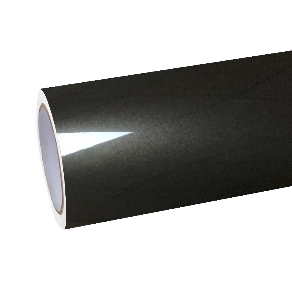 Gloss Liquid Metal Black Car Vinyl Wrap PET - vinyl