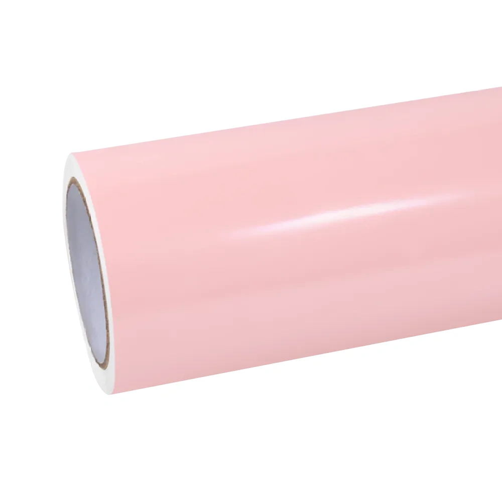 Gloss Pearl Baby Pink Car Vinyl Wrap PET